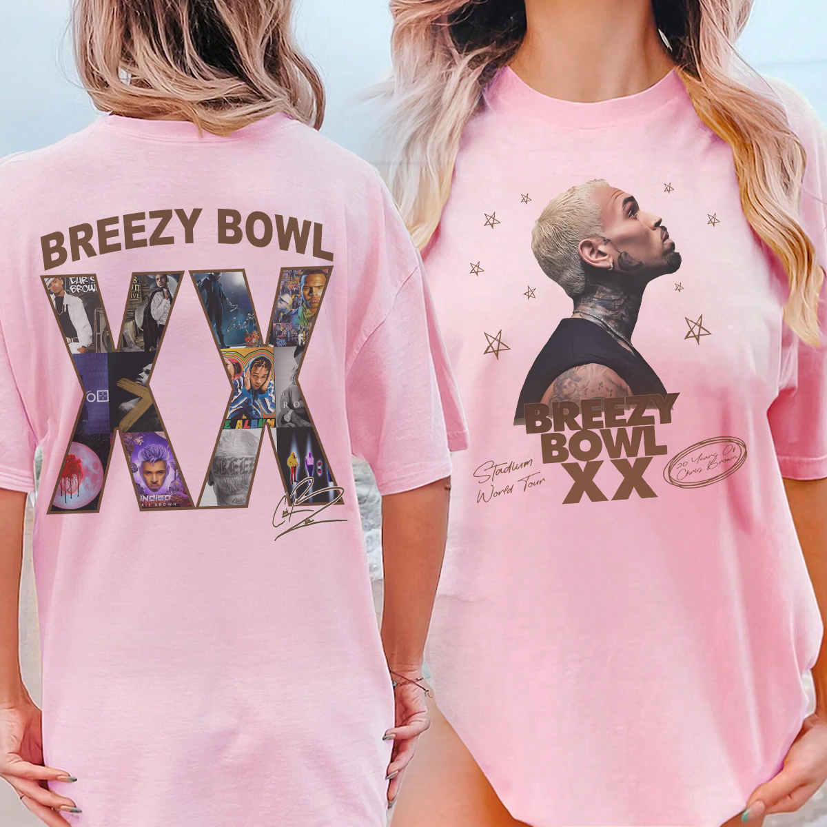 2025 Chris Brown Tour Breezy Bowl XX T-Shirt, Chris Brown Concert 2025 Sweatshirt, Chris Brown Graphic Shirt, Chris Brown Fan Gift, Chris Brown Merch - Image 4