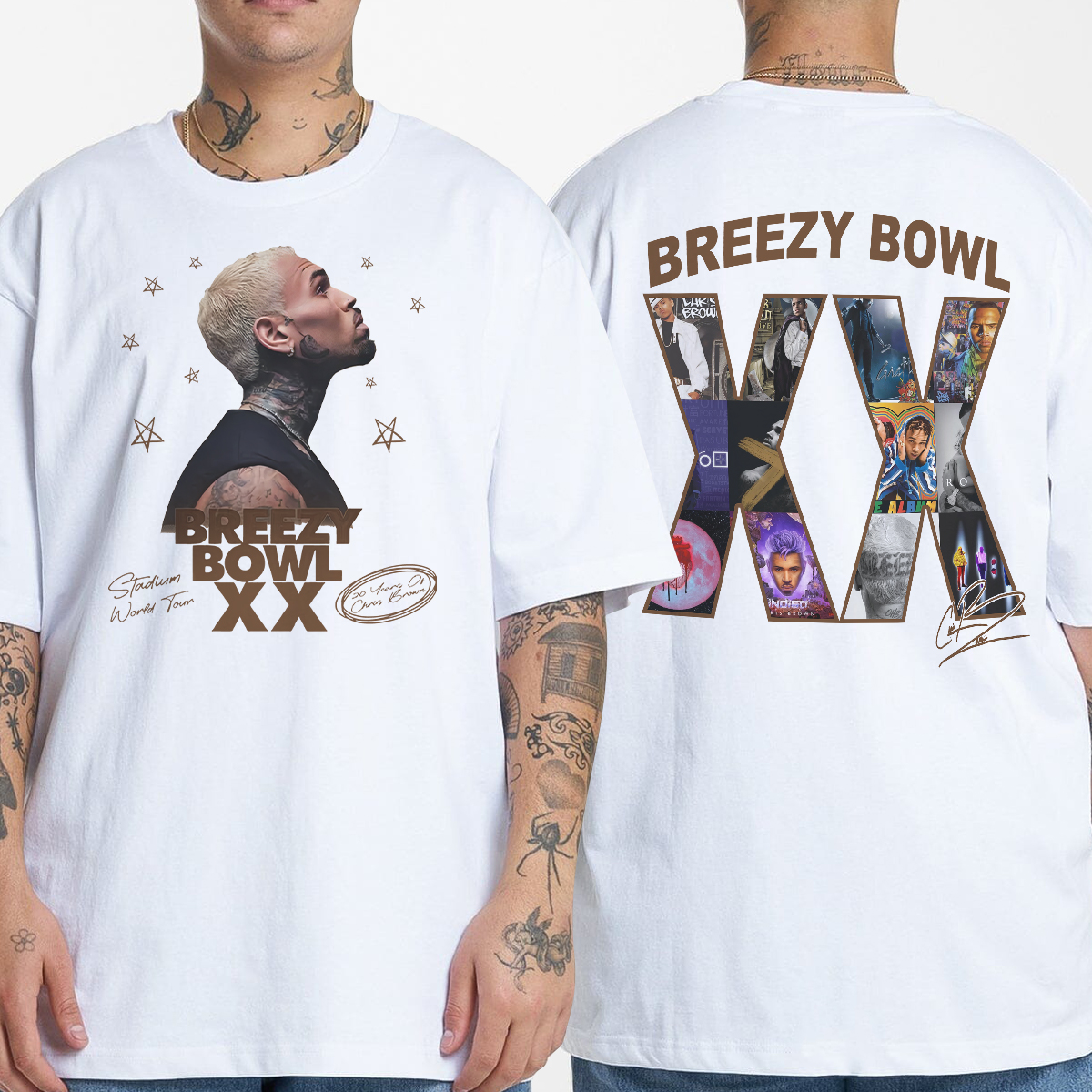 2025 Chris Brown Tour Breezy Bowl XX T-Shirt, Chris Brown Concert 2025 Sweatshirt, Chris Brown Graphic Shirt, Chris Brown Fan Gift, Chris Brown Merch