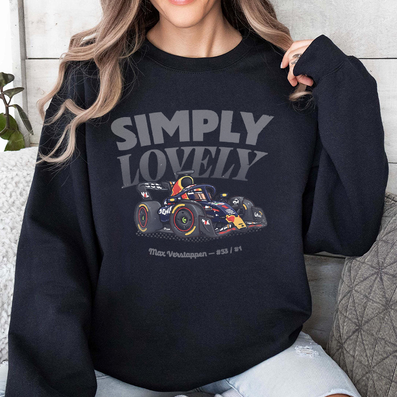 Max Verstappen Simply Lovely Unisex T-Shirt, F1 Driver Verstappen Sweatshirt, Formula One Shirt, F1 Race Week Shirt, Formula 1 Shirt - Image 2
