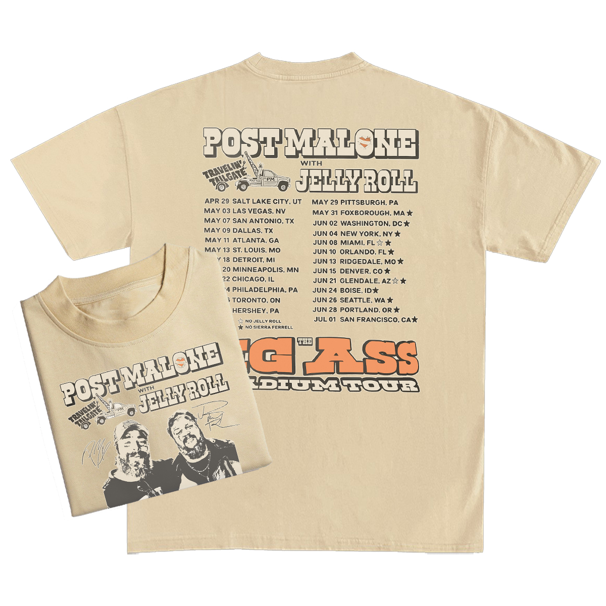 Vintage Post Malone Tour T-Shirt, Big Ass Stadium Tour, Posty 2025 Tour, Jelly Roll Sweatshirt, Posty Tour Merch,Country music shirt - Image 5