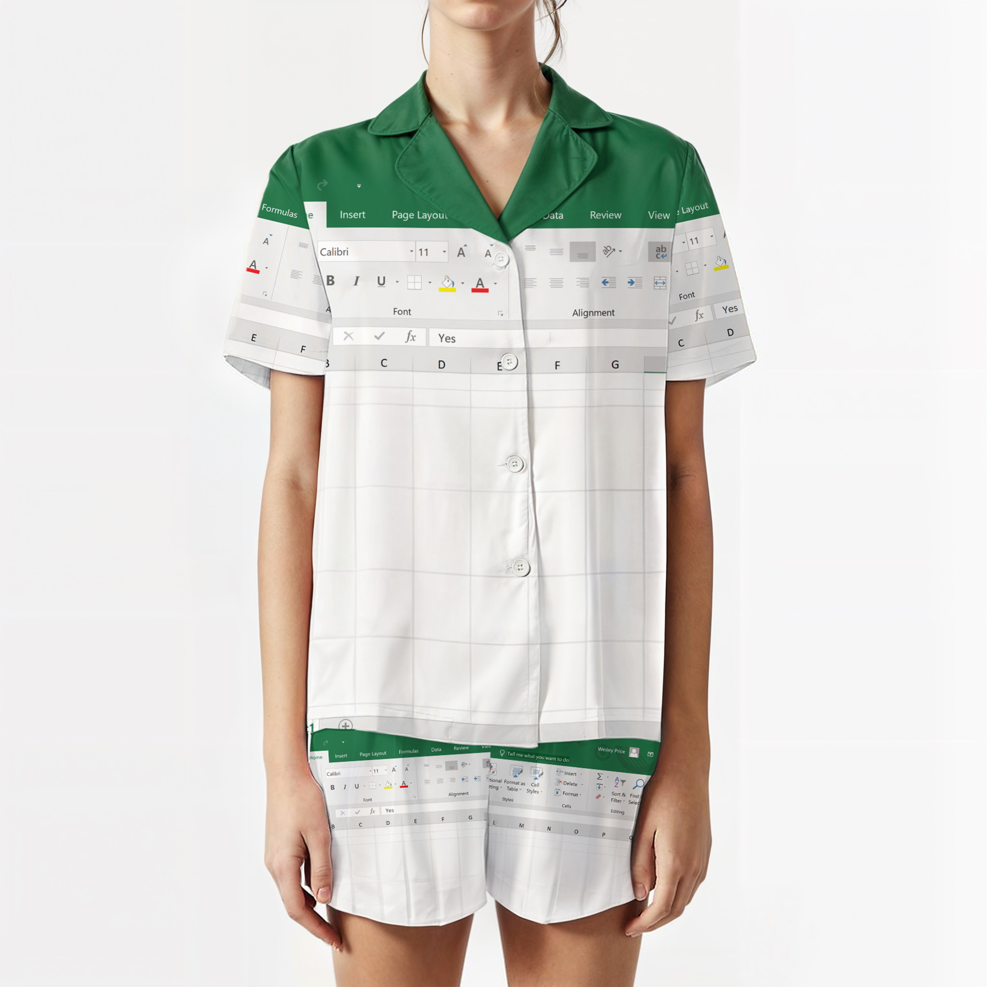 Funny Excel Pajamas Set - Image 3