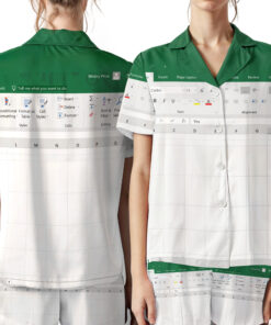 Alternative view of Funny Excel Pajamas Set