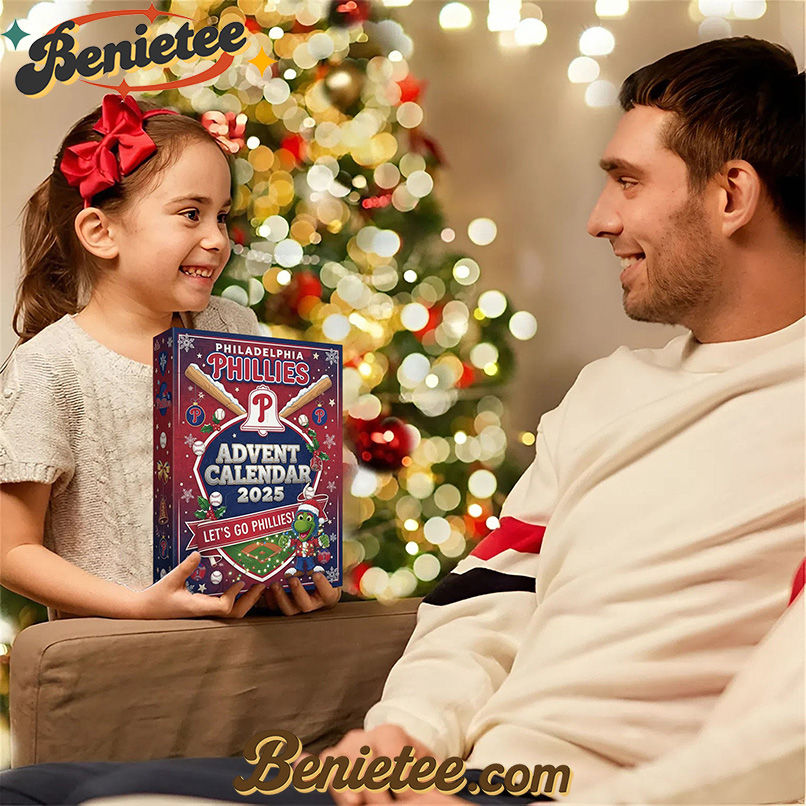 Philadelphia Phillies Premium Advent Calendar 2025 CHRISTMAS GIFT, CHRISTMAS IDEA, Christmas Countdown Advent Calendar Gift Box with 24 Acrylic Ornaments - Image 3