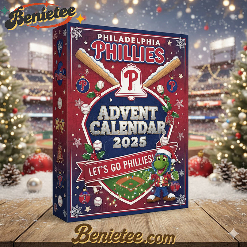 Philadelphia Phillies Premium Advent Calendar 2025 CHRISTMAS GIFT, CHRISTMAS IDEA, Christmas Countdown Advent Calendar Gift Box with 24 Acrylic Ornaments - Image 2