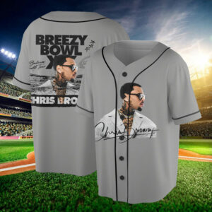 Vintage Chris Brown Tour 2025Baseball Jersey Tee For Fans, 2025 Chris Brown Tour Breezy Bowl XX Jersey, Chris Brown Graphic Jersey