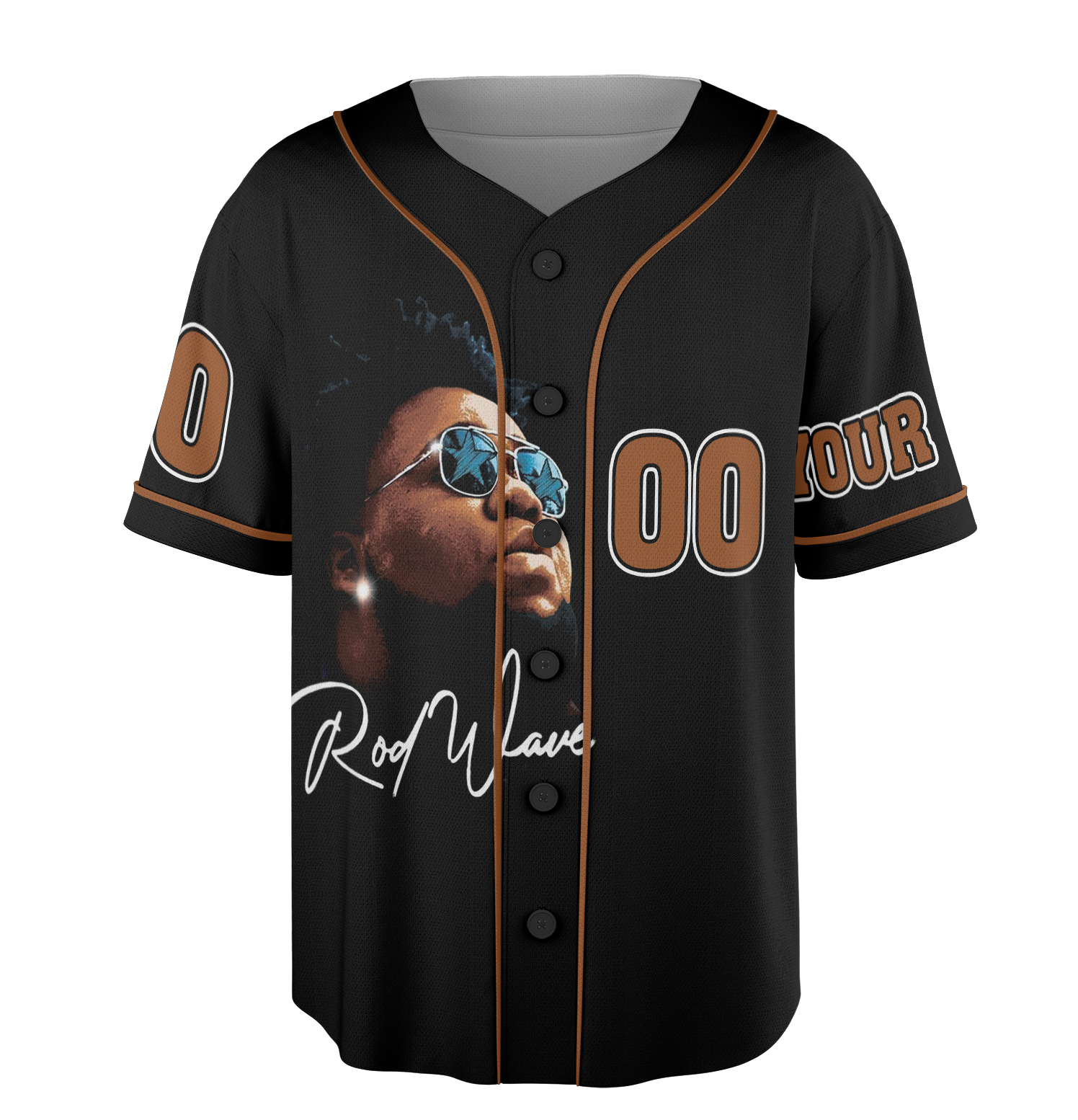 Personalized Wave Baseball Jersey, Rod Baseball Jersey, Baseball Jersey Outfit, Gift For Fan - Image 3