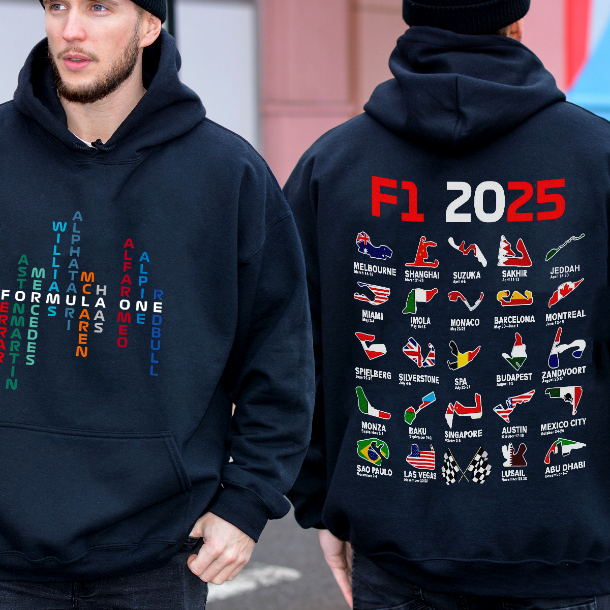 Formula 1 2025 Season Shirts,Formula 1 2025 Circuits Tshirt,Formula One 2025 Shirts,Formula 1 Grand Prix Season Sweatshirt,F1 Lover Tees - Image 5