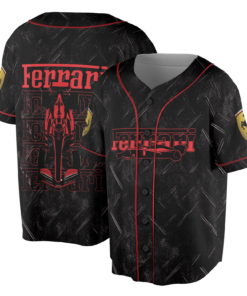 Alternative view of Vintage Racing Car Jersey, Retro Sports Ferrari Formula 1 Tee, Unisex Motorsport Top, F1 Supercar Graphic Jersey, Womens Auto Apparel