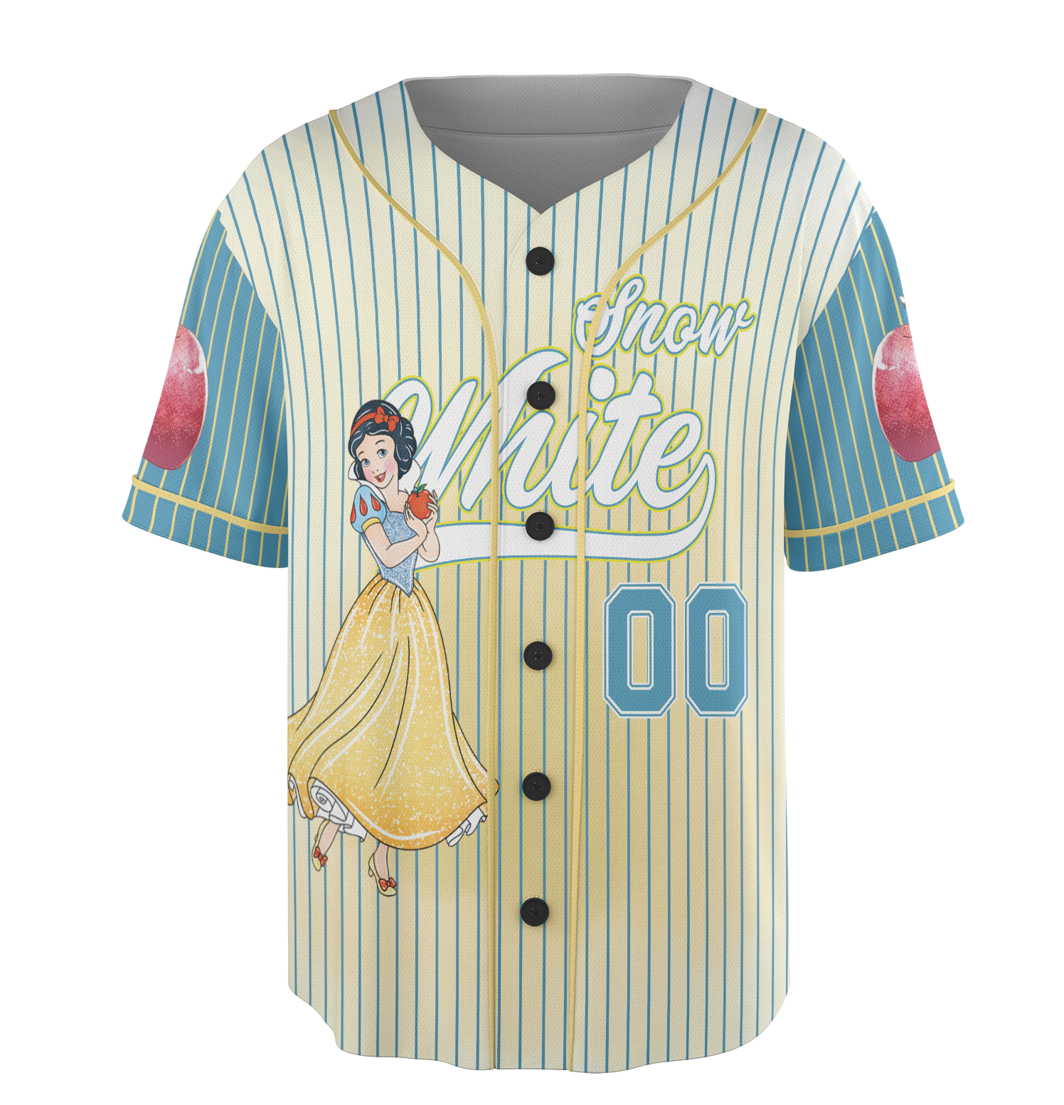Snow White Baseball Jersey, Disney Princess Baseball Shirt, Disney Character Jersey Shirt, Magic Kingdom Jersey Men - Image 4