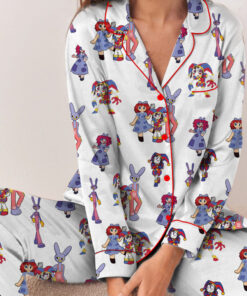 Alternative view of The Amazing Digital Circus Short/ Long PJM Set, Funny Circus Characters Pajamas
