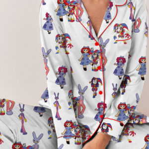 Alternative view of The Amazing Digital Circus Short/ Long PJM Set, Funny Circus Characters Pajamas