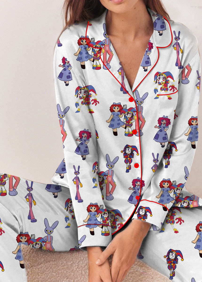The Amazing Digital Circus PJM Set, Funny Circus Characters Pajamas Long - Image 3