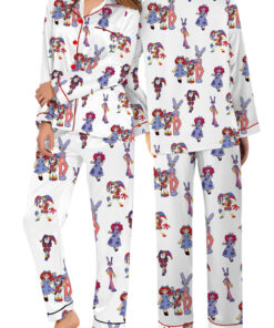 The Amazing Digital Circus PJM Set, Funny Circus Characters Pajamas Long