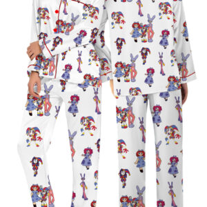 The Amazing Digital Circus PJM Set, Funny Circus Characters Pajamas Long