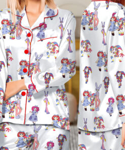 Alternative view of The Amazing Digital Circus PJM Set, Funny Circus Characters Pajamas Long