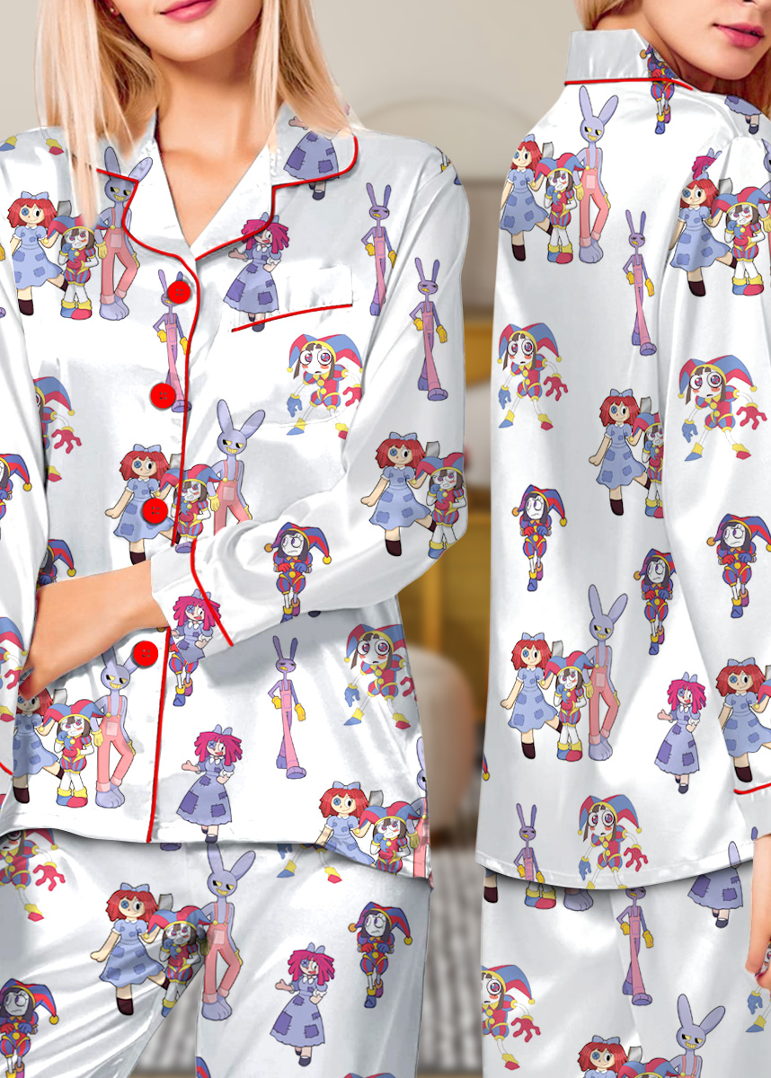 The Amazing Digital Circus PJM Set, Funny Circus Characters Pajamas Long - Image 2
