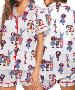 The Amazing Digital Circus Short/ Long PJM Set, Funny Circus Characters Pajamas