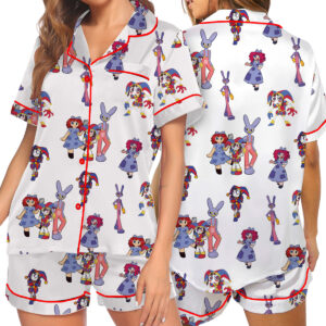 The Amazing Digital Circus Short/ Long PJM Set, Funny Circus Characters Pajamas