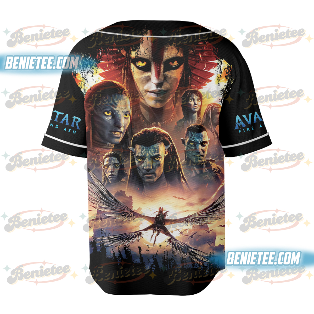 Avatar Fire And Ash Baseball Jersey, Avatar 3 Movie Jersey, Pandora World Shirt, Avatar Fan Gift, Avatar Lovers T-Shirt - Image 3