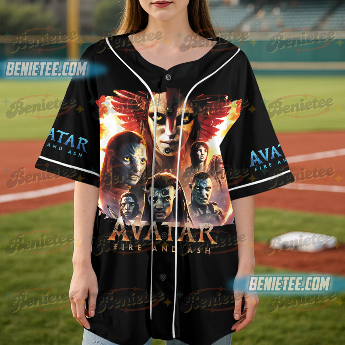 Avatar Fire And Ash Baseball Jersey, Avatar 3 Movie Jersey, Pandora World Shirt, Avatar Fan Gift, Avatar Lovers T-Shirt - Image 5