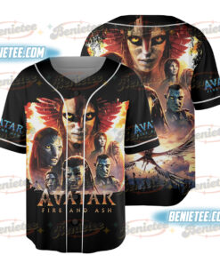 Avatar Fire And Ash Baseball Jersey, Avatar 3 Movie Jersey, Pandora World Shirt, Avatar Fan Gift, Avatar Lovers T-Shirt