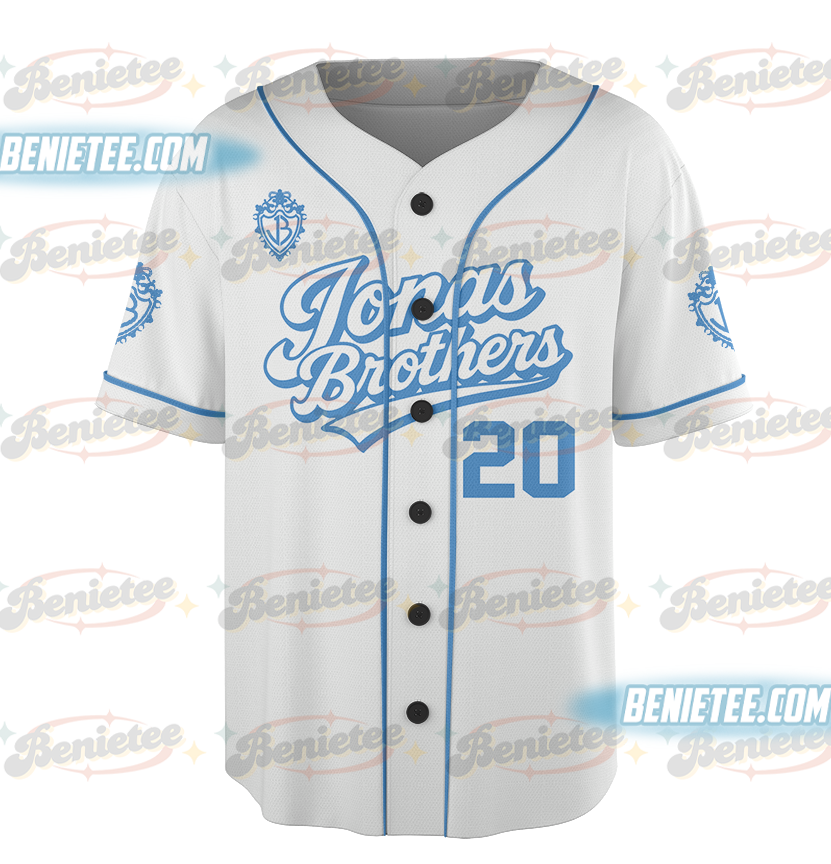 20th Anniversary Of Jonas Baseball Jersey, Living The Dream Tour 2025 Jersey, Jonas Fan Merchandise Shirt - Image 3