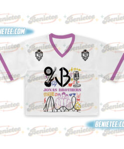 Alternative view of Jonas Brothers Crop Top Footbal Jersey, JONAS20 Greetings From Your Hometown Jersey, Albums 20th Anniversary Of Jonas Tee, Jonas Brother Merch T-shirt