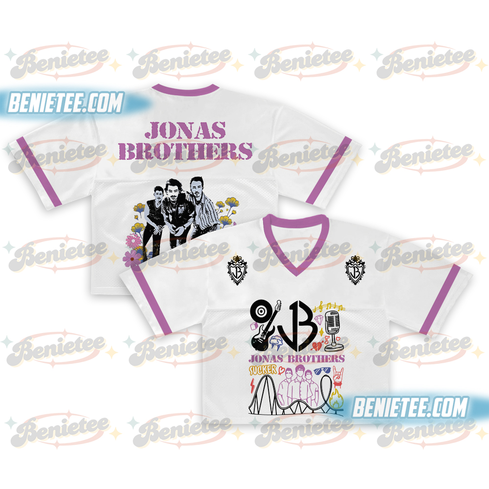 Jonas Brothers Crop Top Footbal Jersey, JONAS20 Greetings From Your Hometown Jersey, Albums 20th Anniversary Of Jonas Tee, Jonas Brother Merch T-shirt