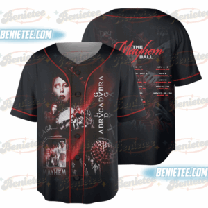 Mayhem Tour Baseball Jersey, Lady Gaga Shirt, Trendy Concert Jersey, Pop Music Lover Shirt, Gaga Concert Shirt, Mayhem Shirt