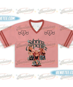 Alternative view of Sabrina Carpenter Pop Music Crop Top FootBall Jersey