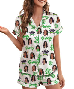 Alternative view of Vintage Katseye Gnarly Short PJM Set, Katseye Beautiful Chaos Eyekon Kpop Fan Merch, Gabriela Shirt