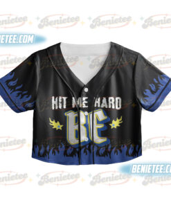 Alternative view of Billie Eilish Tour Croptop Baseball Jersey, Hit Me Hard and Soft Concert Croptop Baseball Jersey