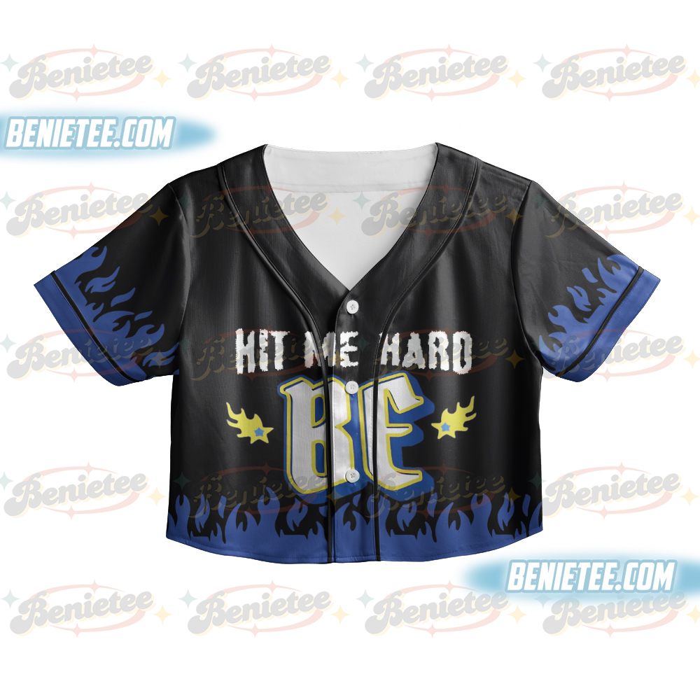 Billie Eilish Tour Croptop Baseball Jersey, Hit Me Hard and Soft Concert Croptop Baseball Jersey - Image 2