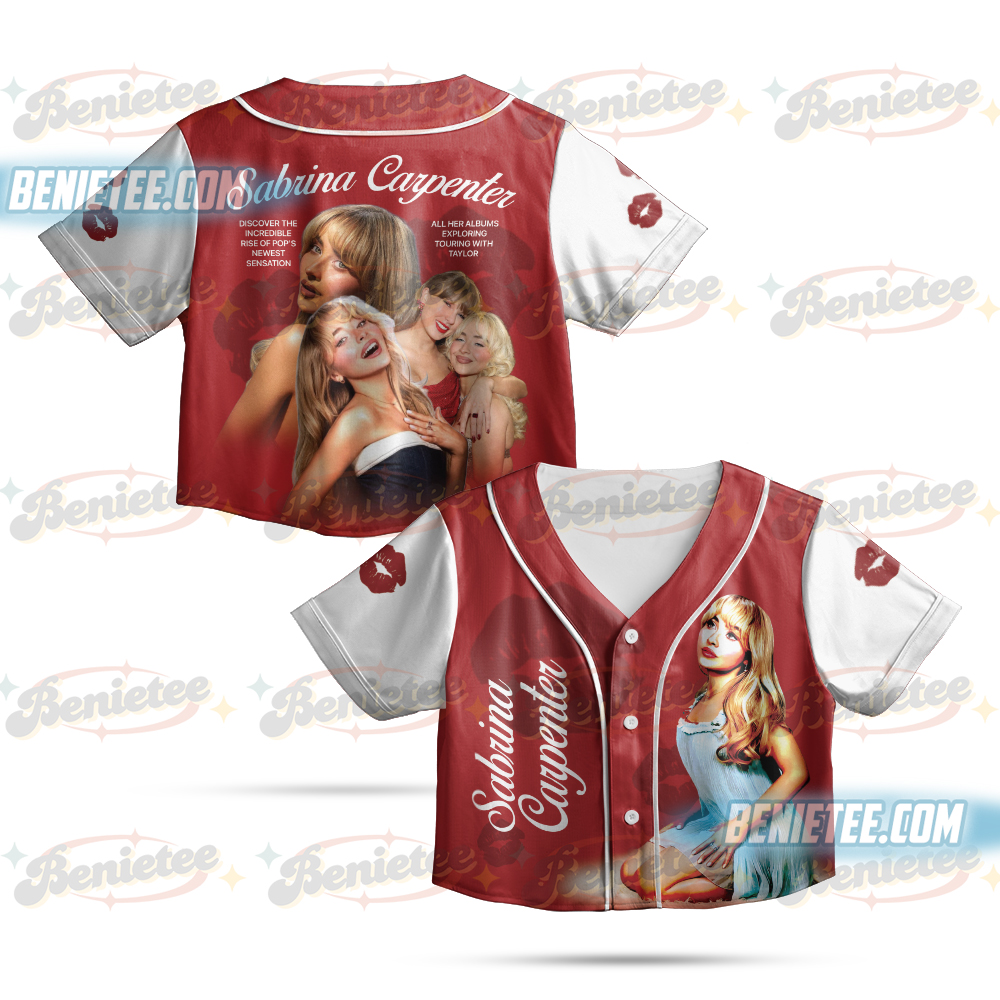 Sabrina Carpenter Tour Croptop Baseball Jersey