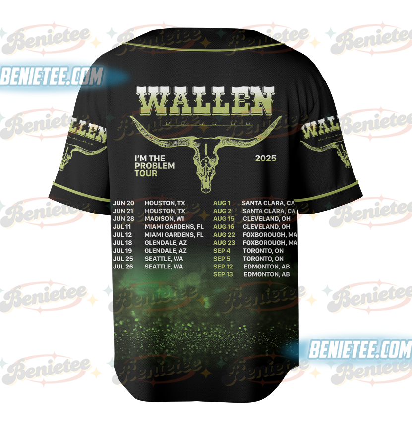 I’m The Problem Tour 2025 Baseball Jerseys, Country Music Morgan Baseball Jerseys, Wallen Tee, Wallen Concert Shirt - Image 3