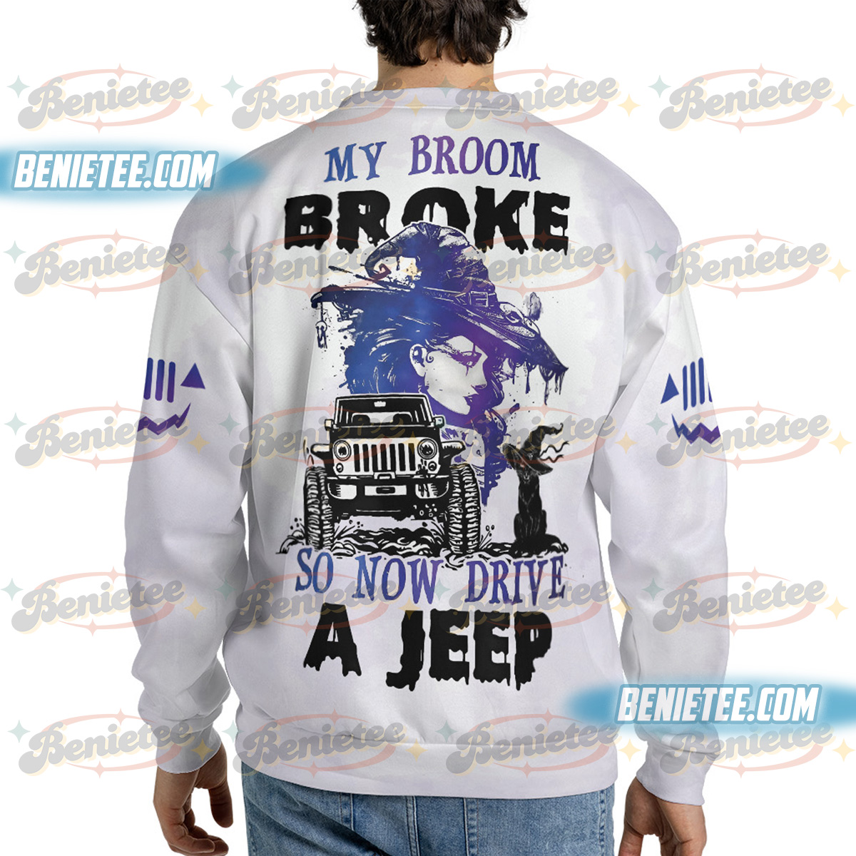 My Broom Broke So I Became A 911 Dispatcher Ugly Sweater - Image 3