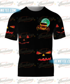 Alternative view of My Broom Broke So Now I Ride A Jeep Tee 3D, Halloween Cute Spooky Season Shirt 3D