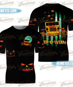 My Broom Broke So Now I Ride A Jeep Tee 3D, Halloween Cute Spooky Season Shirt 3D