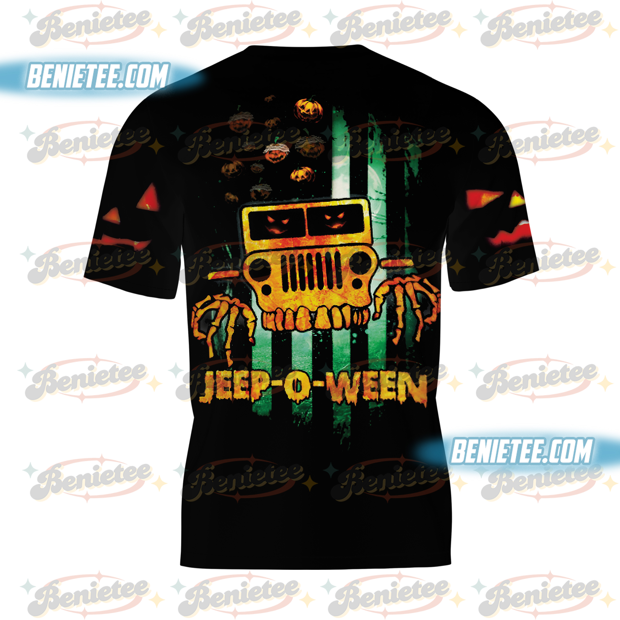 My Broom Broke So Now I Ride A Jeep Tee 3D, Halloween Cute Spooky Season Shirt 3D - Image 3