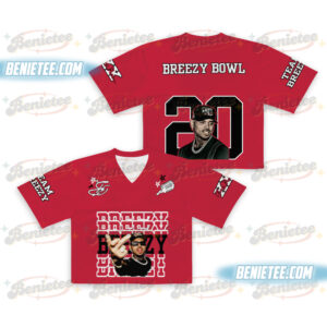 Chris Brown XX Croptop Football Jersey Mesh, Tour 2025 Croptop Football Jersey Mesh