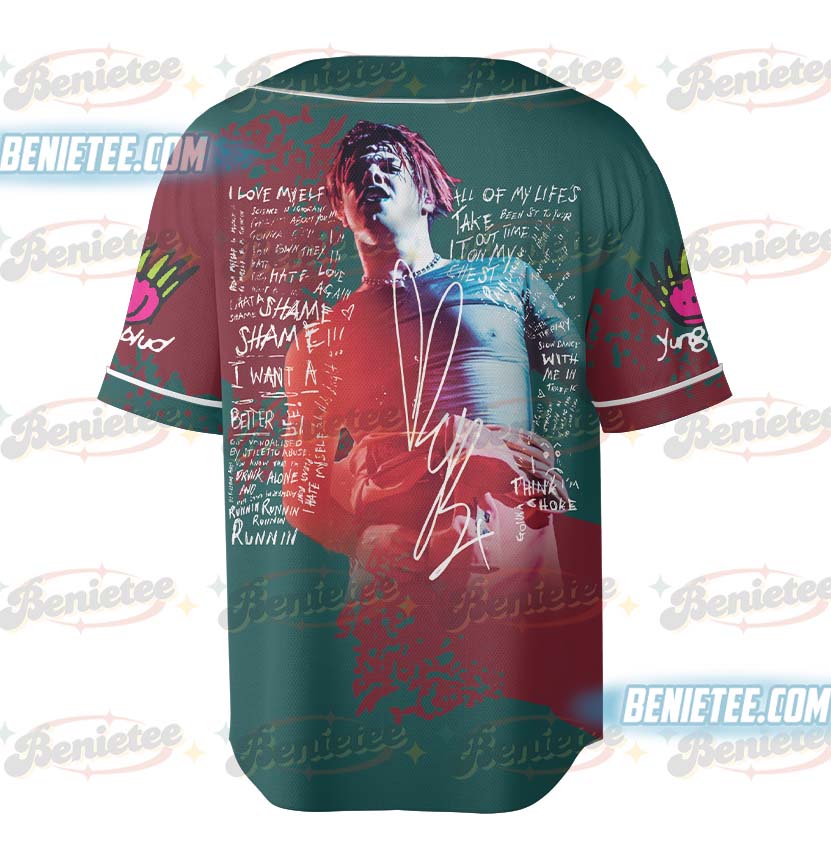 IDOLS Tour 2025 Yungblud Baseball Jersey, Lyric Wall Red Hair Jersey, Yungblud Punk Rock Fan Merch, Yungblud Emotional Lyrics Shirt, IDOLS Tour Fan Shirt - Image 3