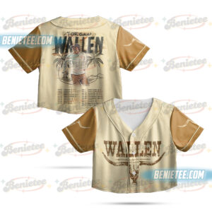Morgan Wallen "I'm The Problem" Tour 2025 Concert Baseball Jersey, Country Music Morgan Croptop Baseball Jersey
