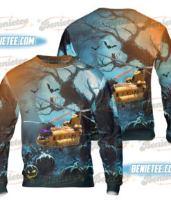 U.S Amy Boeing CH-47 Chinook Halloween Ugly Sweater