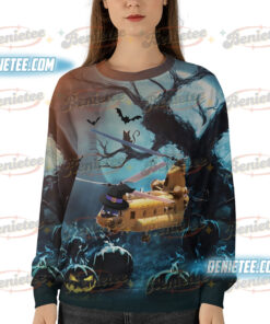 Alternative view of U.S Amy Boeing CH-47 Chinook Halloween Ugly Sweater
