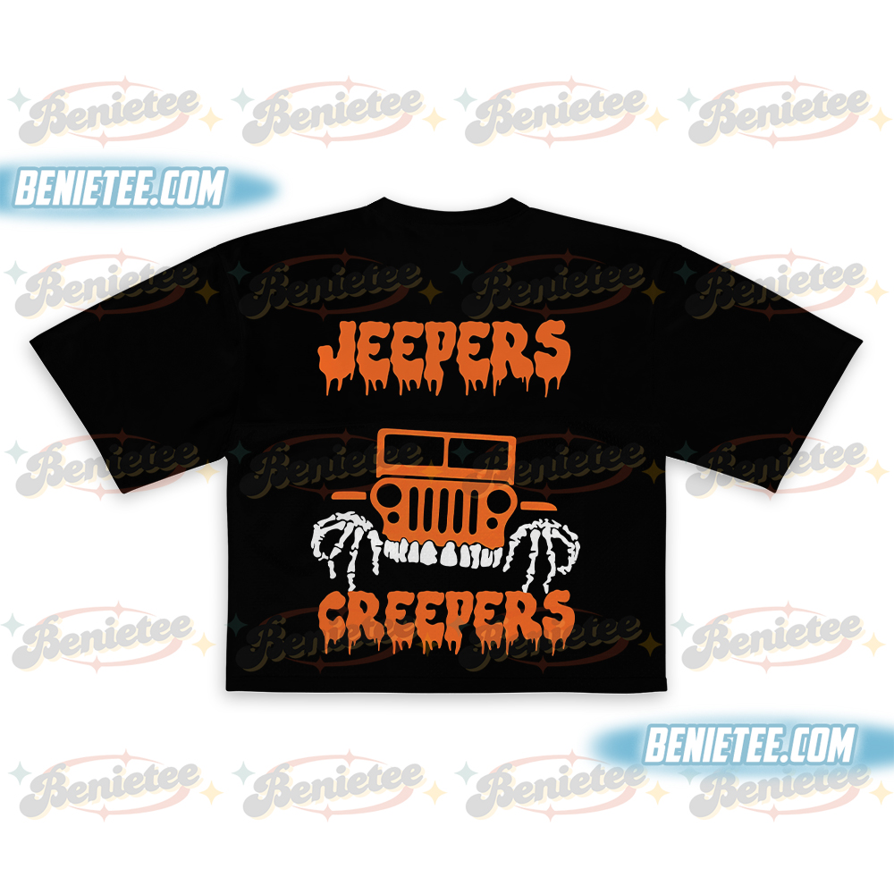 Funny Halloween Crop top Football Jersey, Spooky Season Graphic Tee, Cute Boo Shirt Gift - Image 3