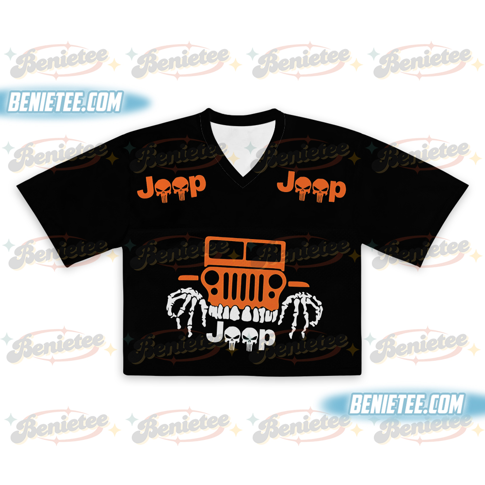 Funny Halloween Crop top Football Jersey, Spooky Season Graphic Tee, Cute Boo Shirt Gift - Image 2