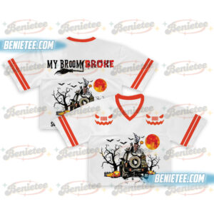 Brooms are for Amateurs Crop top Football Jersey Halloween Shirt,Funny Halloween Shirt, Offroad Shirt,Halloween Party Shirt