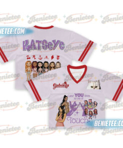 Katseye Crop top Football Jersey, Beautiful Chaos Tee, Eyekon Kpop Fan Merch Sophia, Manon, Lara, Daniela, Megan, Katseye Gnarly Jersey
