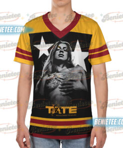 Alternative view of Tate McRae 2025 Concert Football Jersey, Miss Possessive Tour 2025, Tate McRae Fan Gift Shirt, Tate McRae Shirt