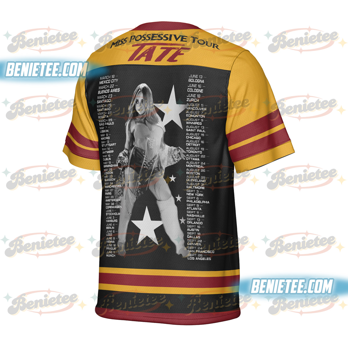 Tate McRae 2025 Concert Football Jersey, Miss Possessive Tour 2025, Tate McRae Fan Gift Shirt, Tate McRae Shirt - Image 4